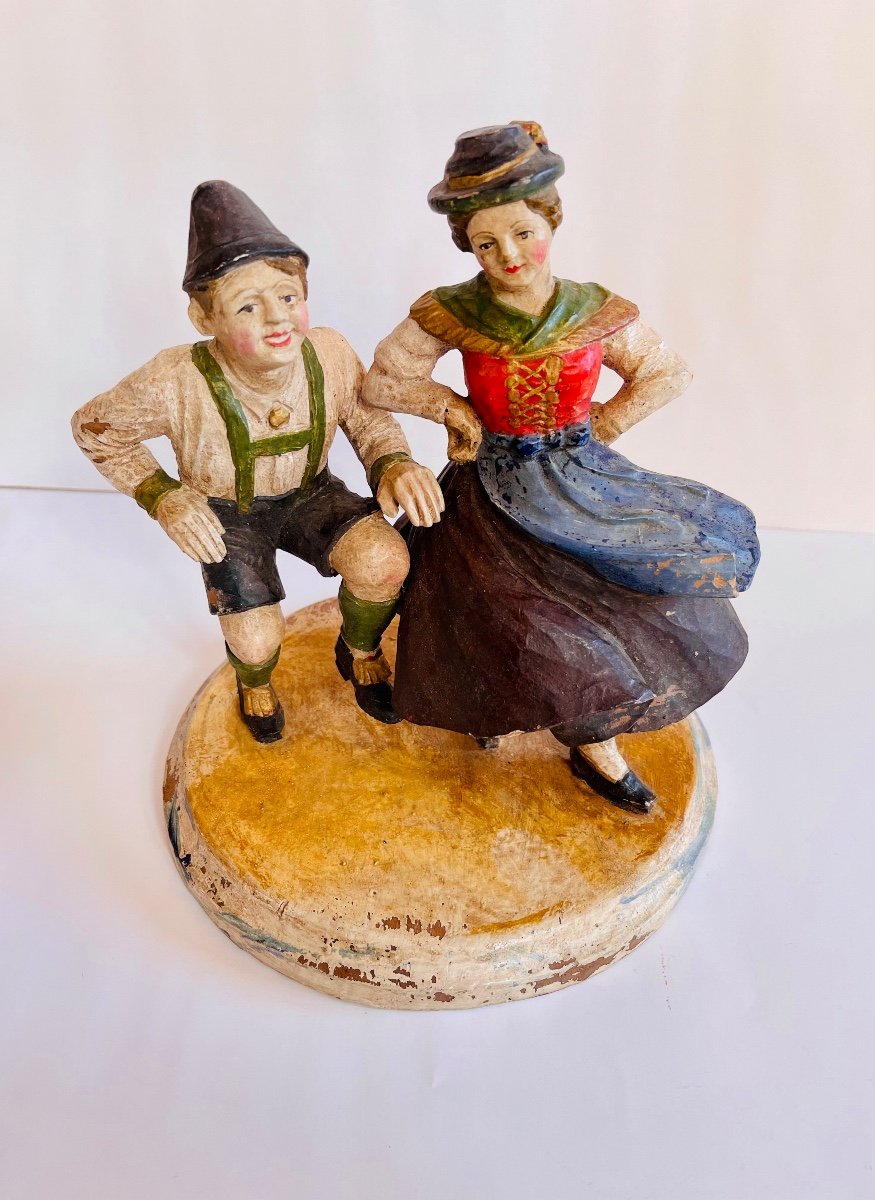 Couple Of Tyrolean Dancers - Popular Art-photo-1